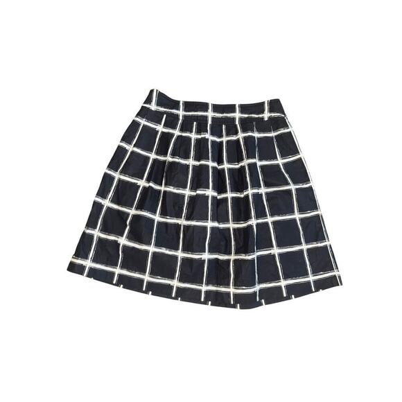 Michael Kors Black and White Plaid Skirt Size 2P - Picture 1 of 2